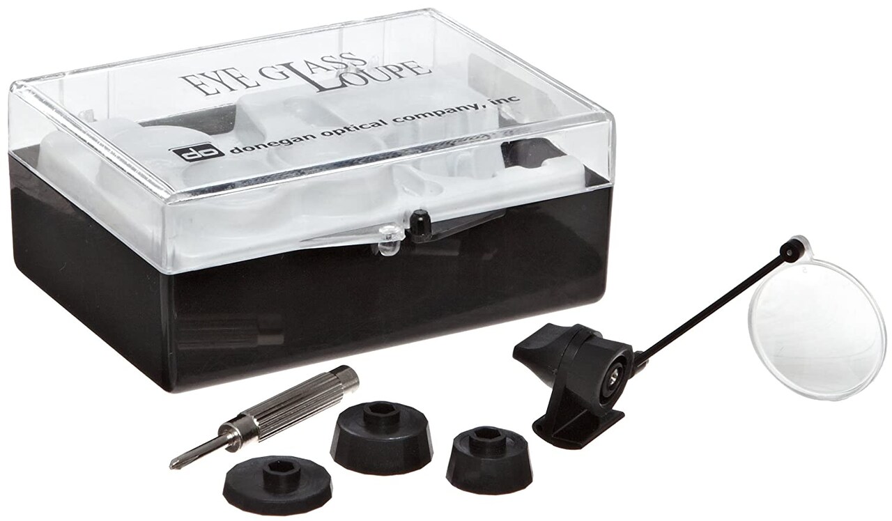 Donegan ELS 2.5 Watch and Clock Makers Single Eye Loupe, 4x Magnification, 5 Dio